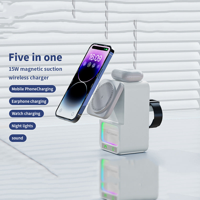 Bluetooth Speaker 5-in-1 Wireless Charger